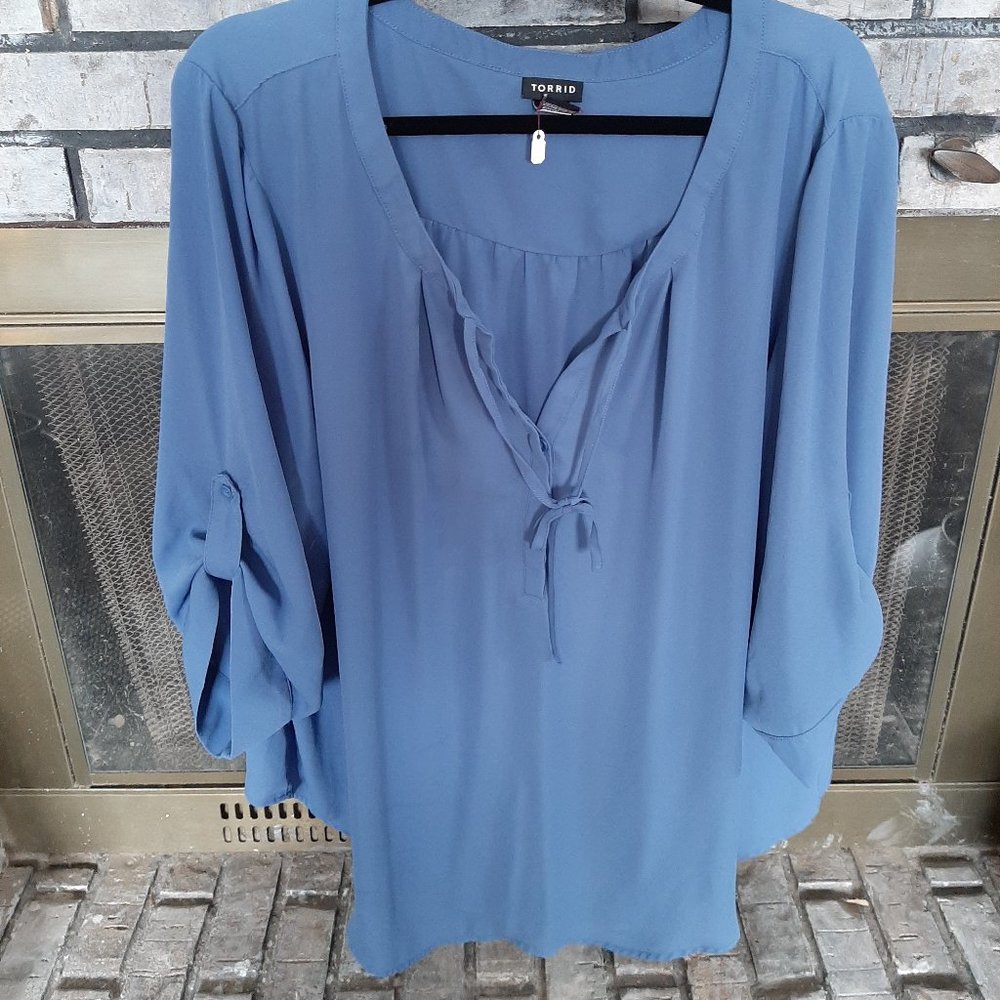 Light Blue Torrid Top